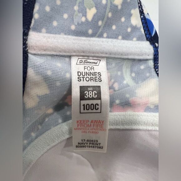 St.Bernard Bohemian Ruffle Floral Print Bikini Size 16/ 38C - Picture 9 of 12